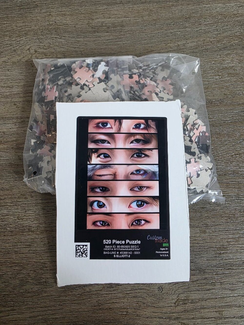 NEW - BTS 'Eyes" Jigsaw Puzzle 520 pieces